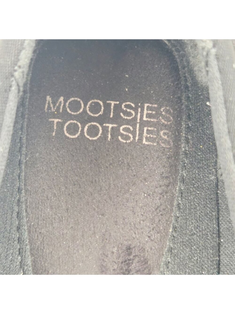 Mootsies Tootsies Modorchester Loafers Womens 10M Flats Black Fabric Shoes - Picture 7 of 8